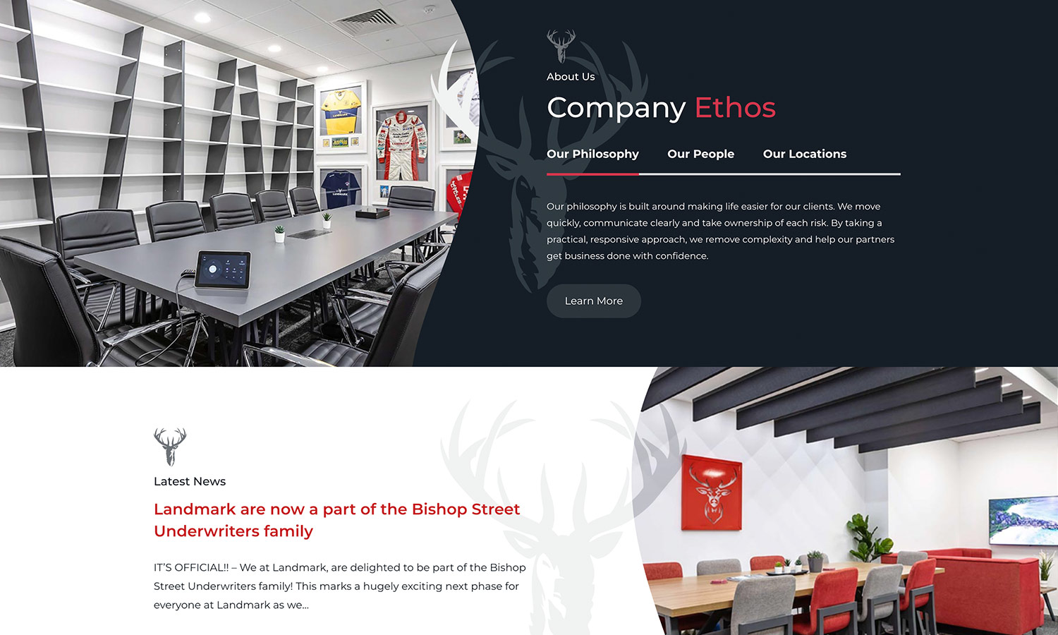 Underwriting Website - Essex - Landmark - Hands Digital