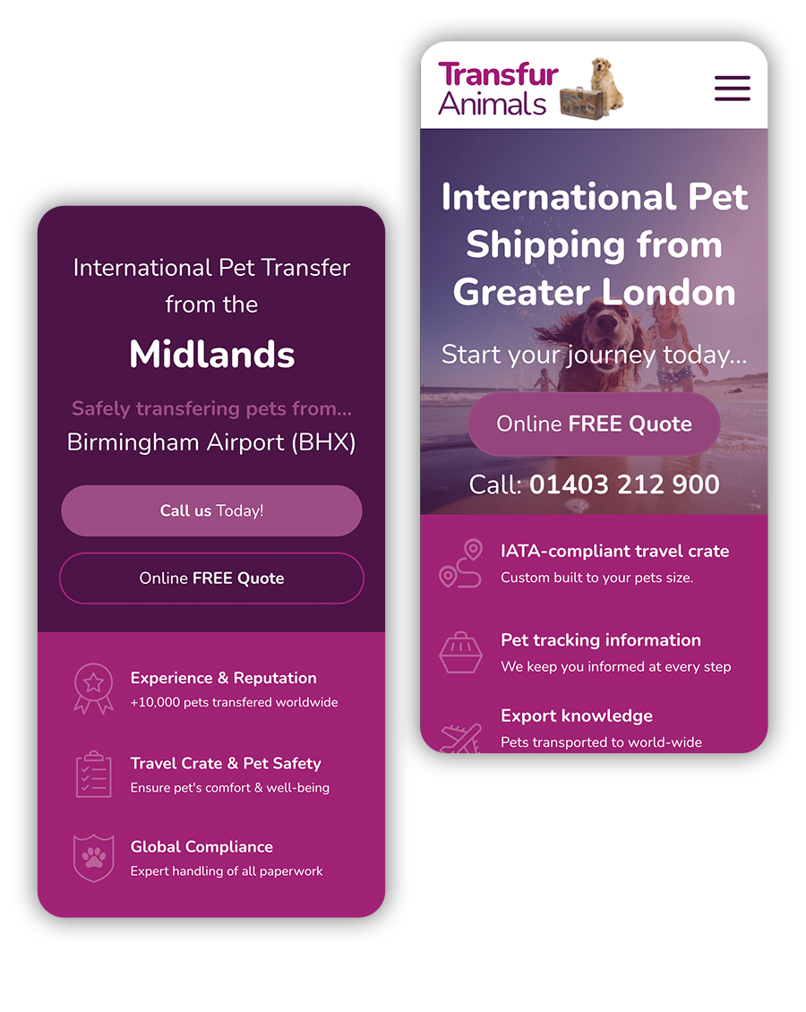 Google Ads Agency Essex - Hands Digital - Transfur Animals