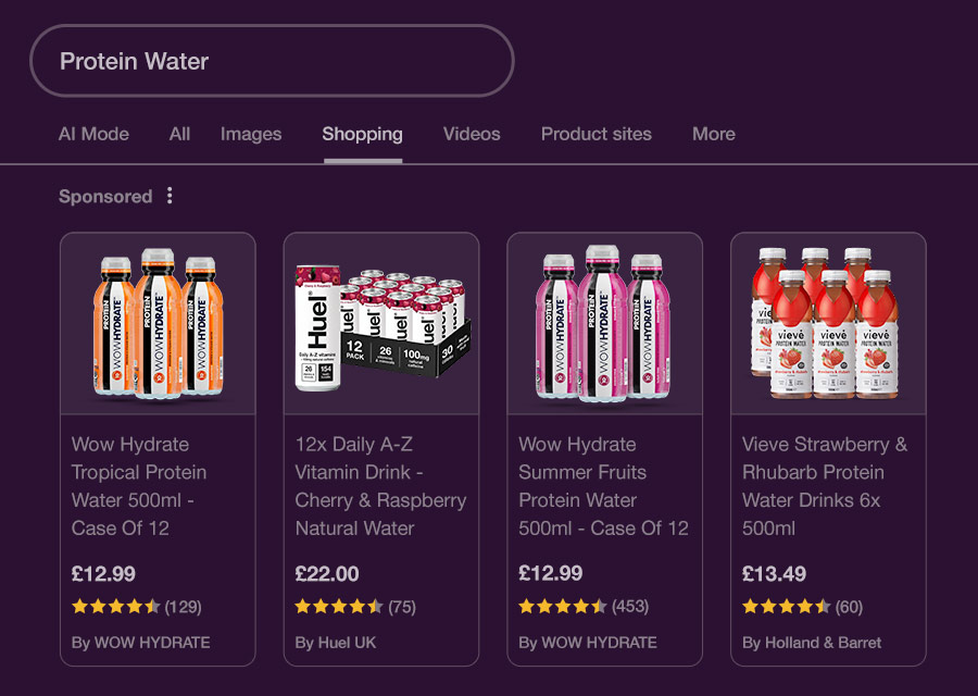 Google shopping provides brand awareness and trust